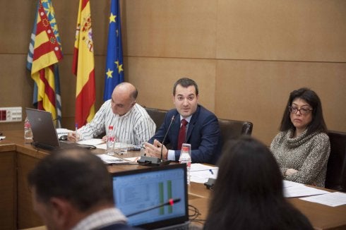 Jordi Juan, en el pleno del pasado lunes. :: alba llopis  
