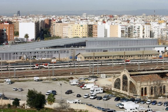 Zona de la estación del AVE, el Parque Central y el barrio de Ruzafa. :: irene marsilla