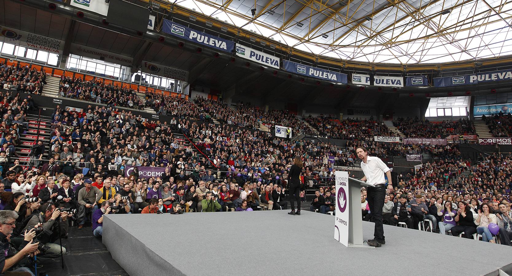 Acto de Podemos en Valencia.