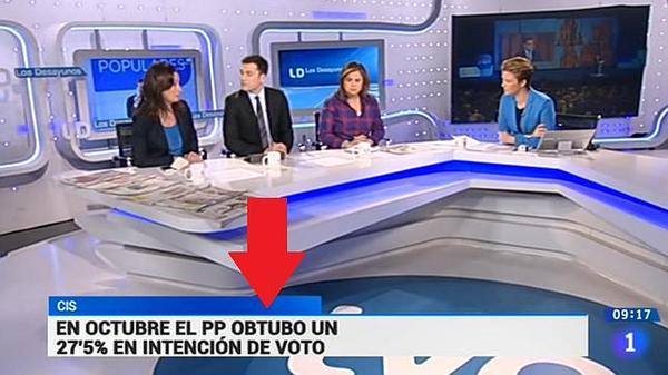 TVE pide perdón por escribir 'obtubo' en un rótulo