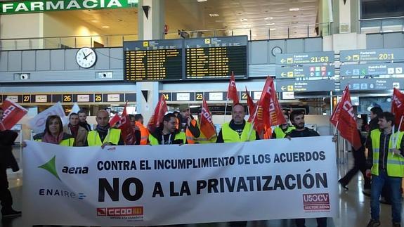 Concentración de trabajadores en Valencia.