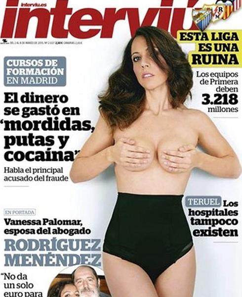 'Interviú' desnuda a la mujer de Rodríguez Menéndez