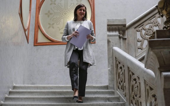 La consellera portavoz, María José Català, ayer. :: efe/manuel bruque