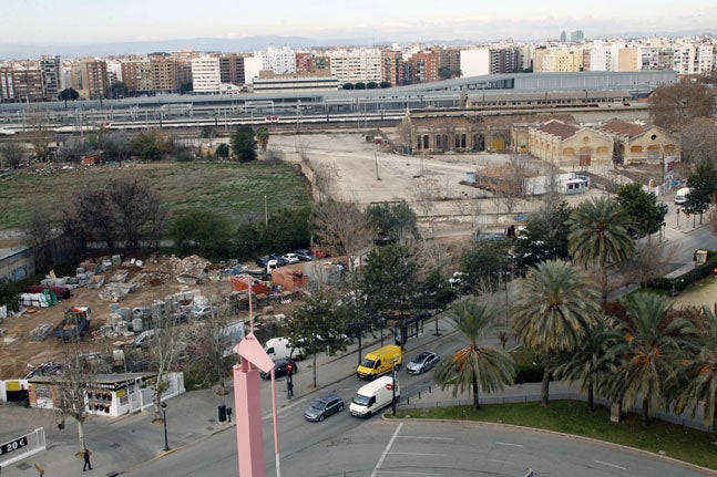 Terrenos donde se construirá el Parque Central. 