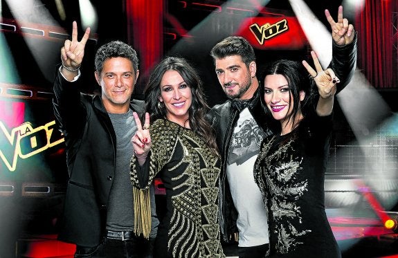 Alejandro Sanz, Malú, Antonio Orozco y Laura Pausini liderarán los equipos de nuevos artistas. :: mediaset