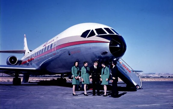 Un avión Caravelle de los años 70-80. :: lp