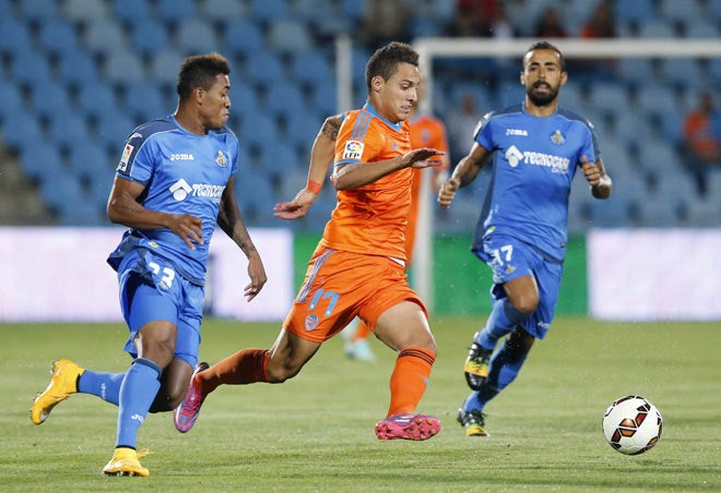 Rodrigo Moreno, en el partido ante el Getafe disputado en el Alfonso Pérez.