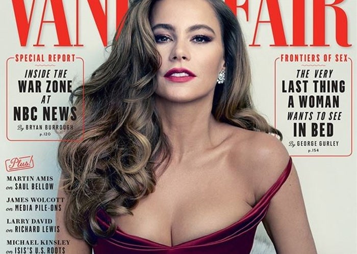 La actriz Sofía Vergara, explosiva en la portada de la revista 'Vanity Fair'.