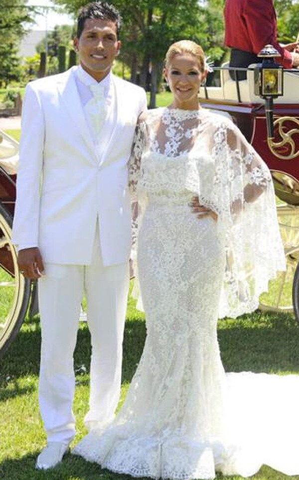 Tamara Gorro y Ezequiel Garay el día de su boda.