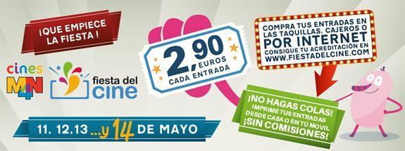 La Fiesta del Cine amplía sus días, del lunes 11 al jueves 14 de mayo