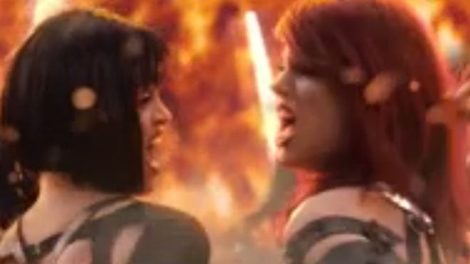 Una imagen del vídeo del tema 'Bad Blood' de Taylor Swift.