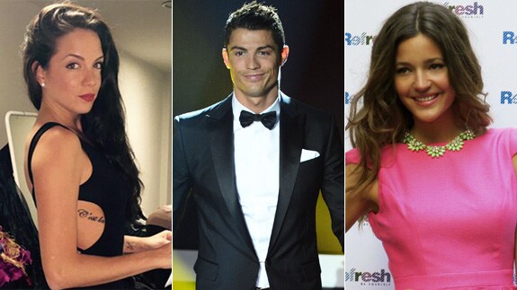 Samira Salomé, Cristiano Ronaldo y Malena Costa.