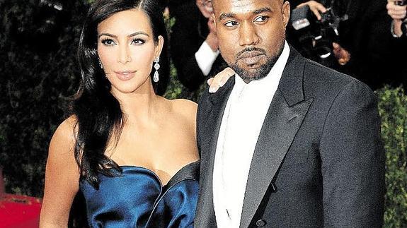 Kim Kardashian junto a su marido Kayne West, en una imagen de archivo.