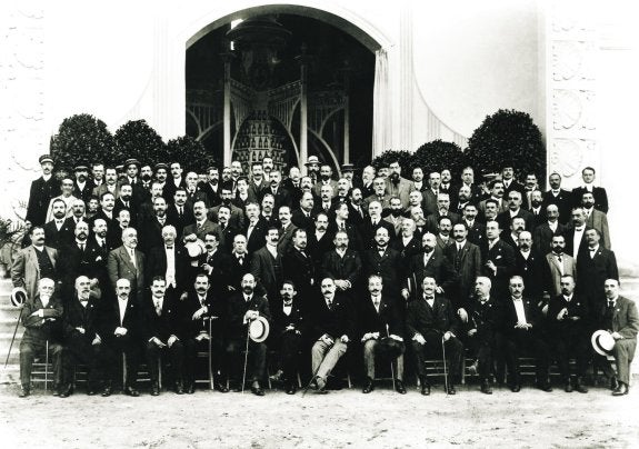 Asistentes a la asamblea celebrada en la Exposición. :: CÁMARA DE COMERCIO DE VALENCIA