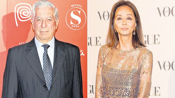 Mario Vargas Llosa e Isabel Preysler. 