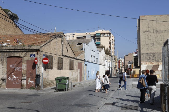 Una de las calles del Cabanyal.