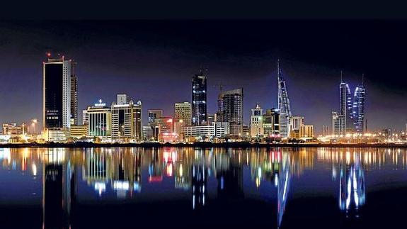 Manama, la capital de Bahrein, de donde se retiraron los británicos en 1971.