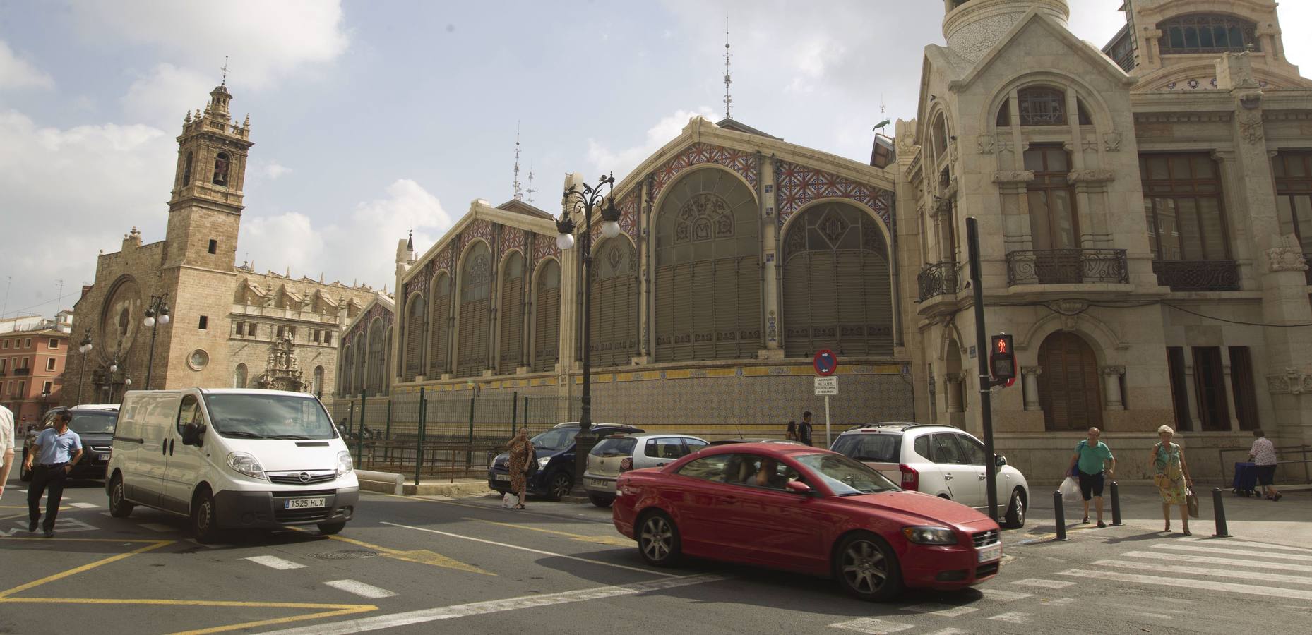 La plaza Ciudad de Brujas, con la urbanización provisional realizada hace unos meses.