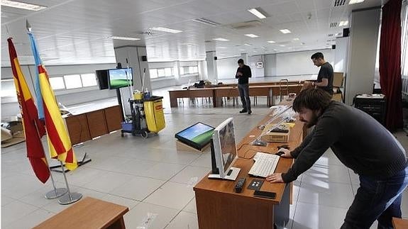 Una sala de la Ciudad de la Justicia.