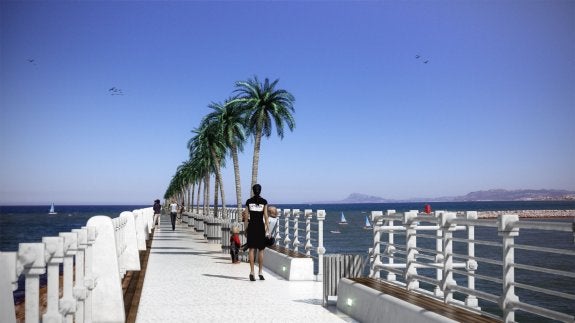 La reforma del espigón norte de Gandia arranca en octubre con una inversión de 1,4 millones
