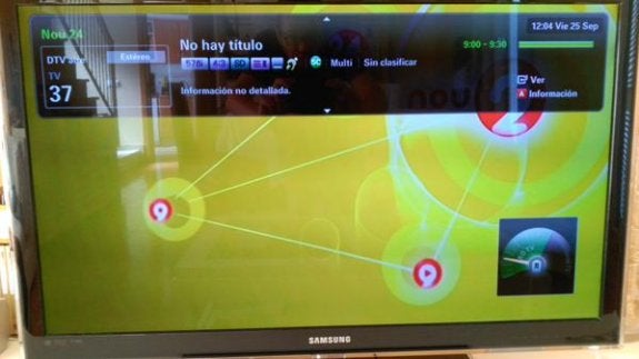 Imagen que apareció ayer en Canal 9. :: lp