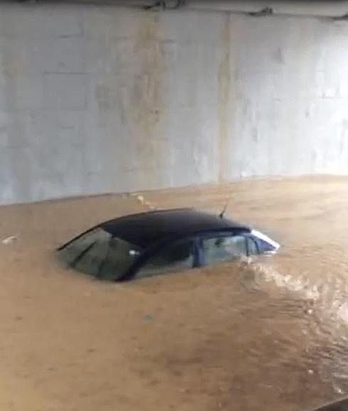 Túnel inundado en Puçol.