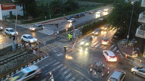 La zona afectada por el incidente. 