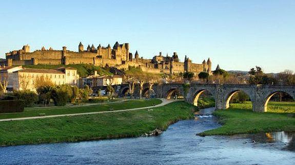 Vista del canal Du Midi en Francia.
