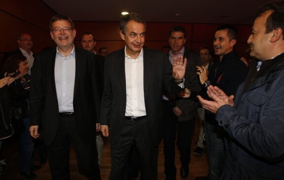 Puig y Zapatero, en un acto el año pasado. :: jesús signes