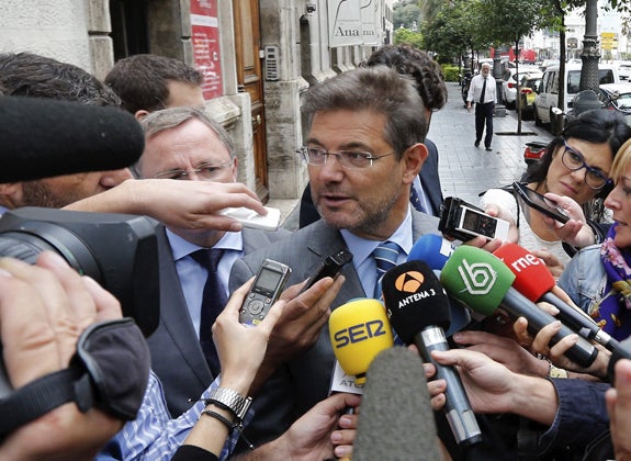 Rafael Catalá, hoy en Valencia.