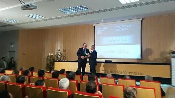 Un momento del la entrega de premios. 