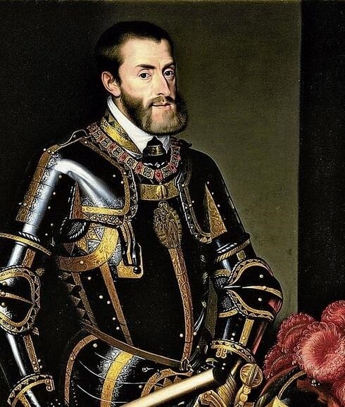 Carlos I de España y V de Alemania retratado por Juan Pantoja de la Cruz.