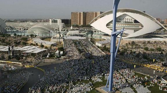 Acto central de la visita del Papa en 2016.