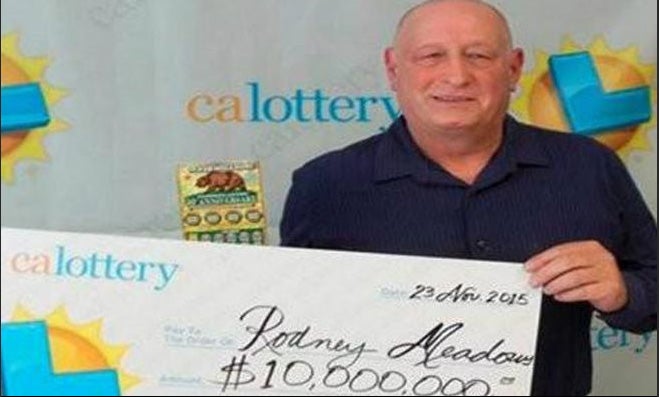 Rodney Meadows, el hombre afortunado que le ha tocado dos veces la lotería.