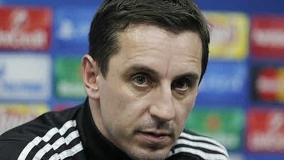 Gary Neville, entrenador del Valencia CF.