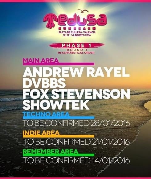 DVBBS, Showtek, Andrew Rayel y Fox Stevenson, primeras confirmaciones del Medusa SunBeach