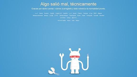 Twitter, caído a nivel mundial