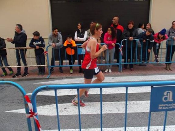 Carmen Alapañés durante una carrera. :: lp