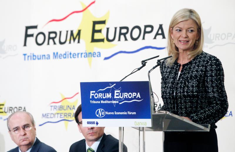 La consellera de Justicia en el Fórum Europa.
