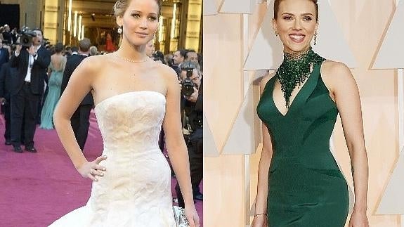 Jennifer Lawrence y Scarlett Johansson.