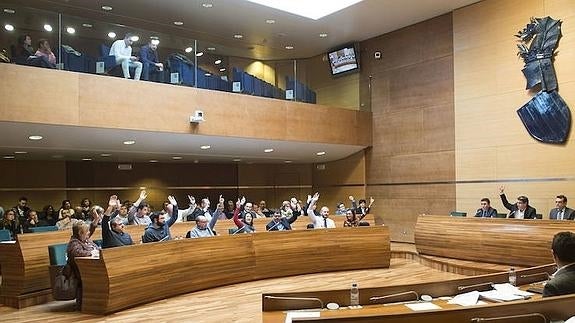 Pleno de la Diputación de Valencia.