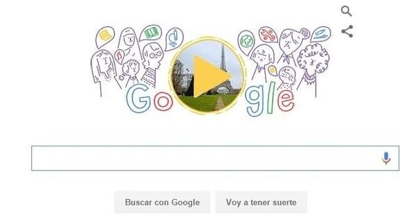 El doodle de Google por el Día Internacional de la Mujer.