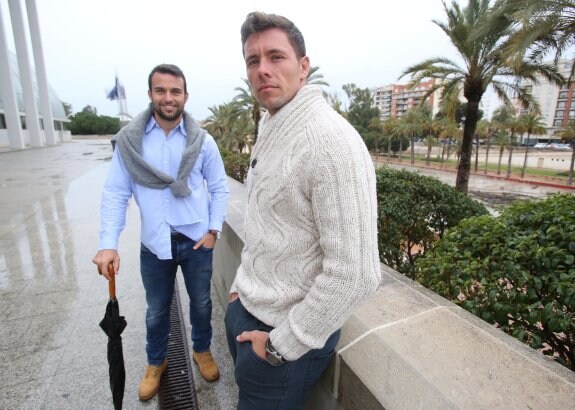 César Sempere y Matías Tudela, ayer en Valencia, donde volvieron la semana pasada.