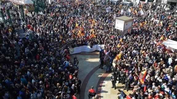 Manifestación pro taurina de esta tarde.