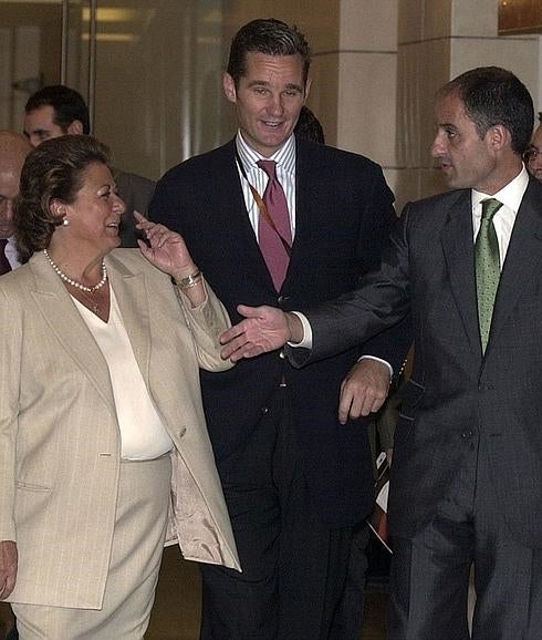 Barberá, Urdangarin y Camps, en una Valencia Summit.