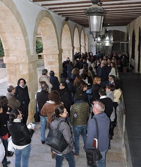 Simulacro de emergencia en el Ayuntamiento de Dénia