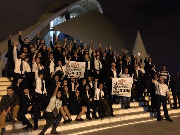 La Unión Musical de Godelleta, una de las ganadoras. :: lp