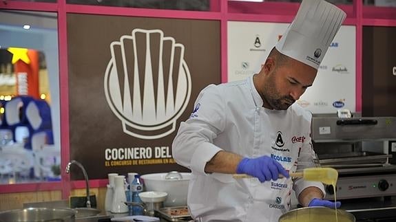 Raúl Resino, durante el concurso.