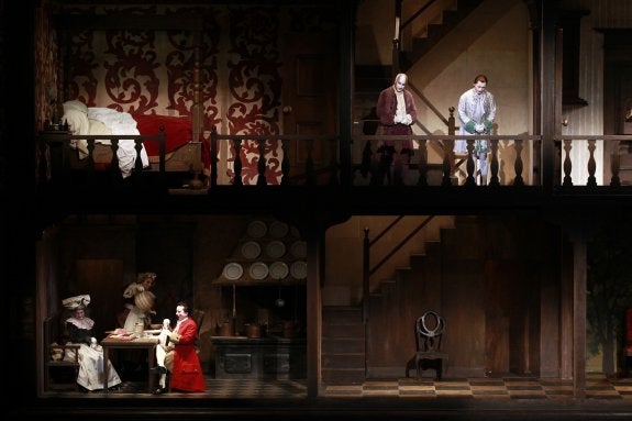 Ensayo de la ópera 'Don Pasquale', en Les Arts. :: juanjo monzó