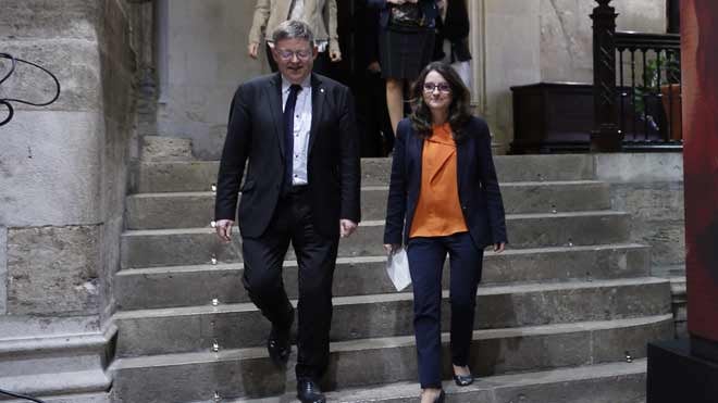 Puig admite que las «circunstancias especiales» de la Comunitat aconsejan presentar una candidatura conjunta de PSPV, Compromís y Podemos